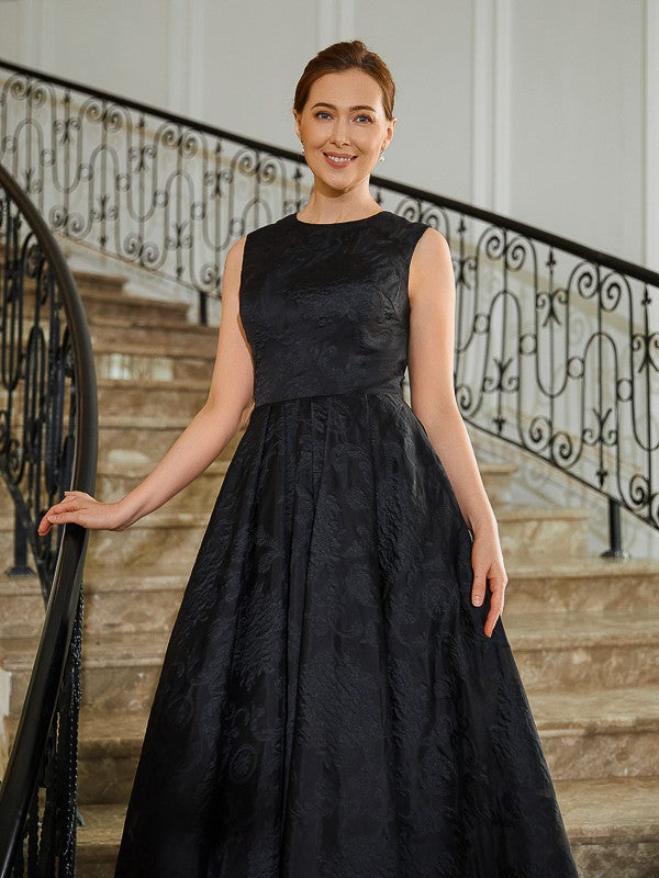 Kaya A-Line/Princess Lace Applique Scoop Sleeveless Asymmetrical Mother of the Bride Dresses DZP0020256