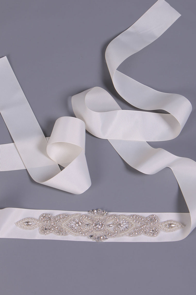 Unique Satin Wedding/Evening Ribbon With Beading