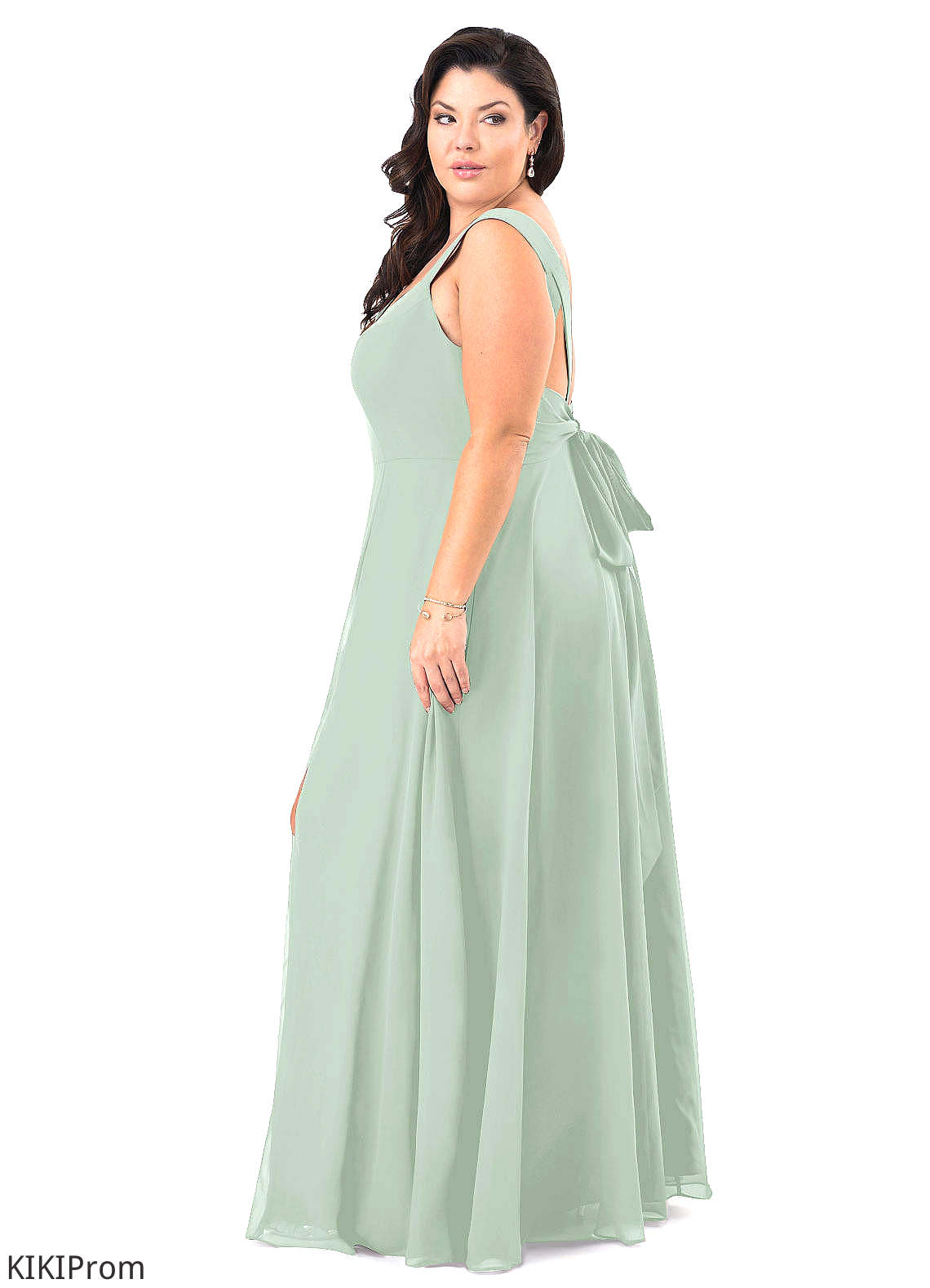 Daniela Floor Length V-Neck Natural Waist Sleeveless A-Line/Princess Bridesmaid Dresses