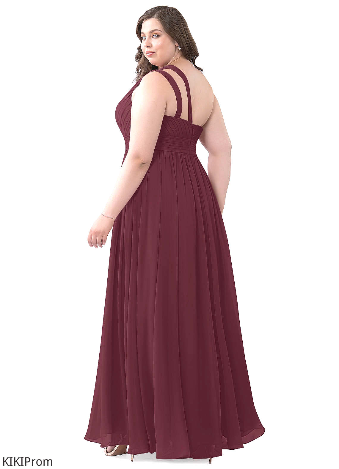Gwen Scoop A-Line/Princess Natural Waist Floor Length Sleeveless Bridesmaid Dresses
