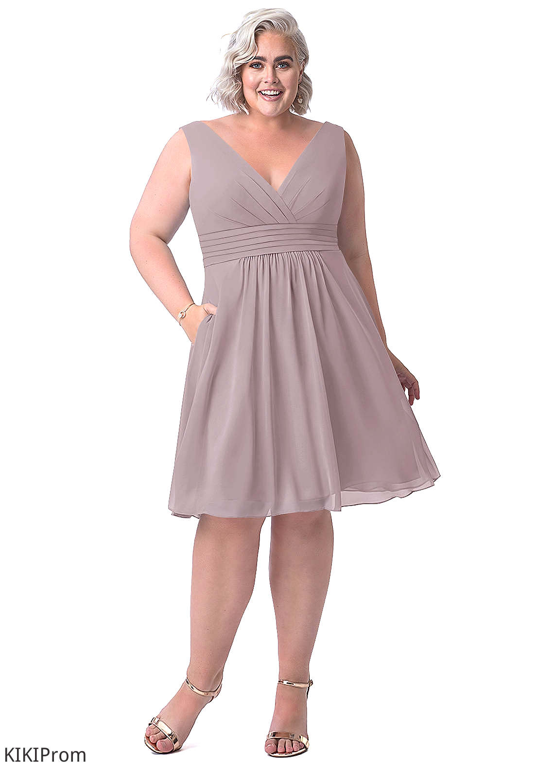 Jazlyn Natural Waist Sleeveless Floor Length Straps A-Line/Princess Bridesmaid Dresses