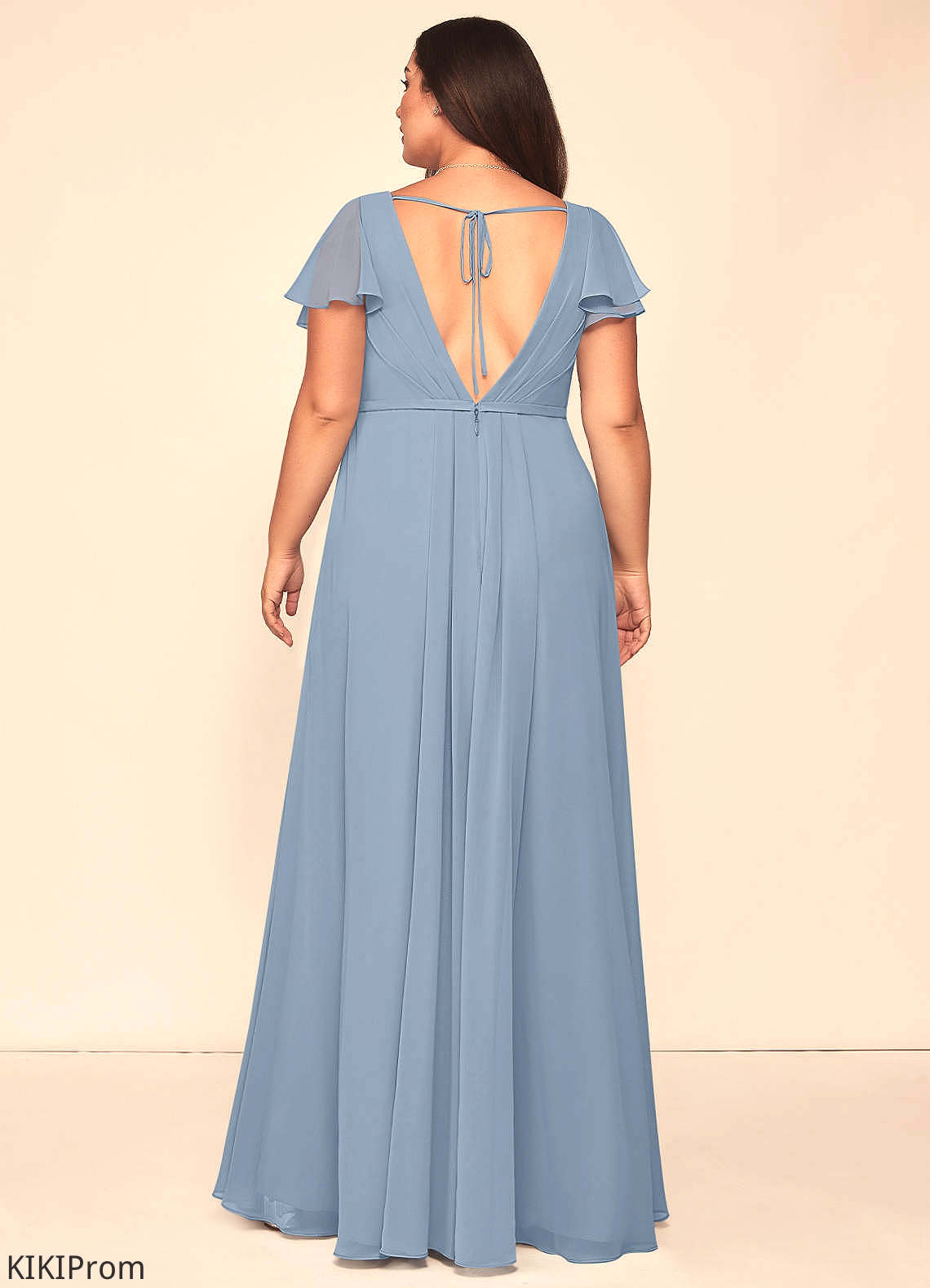 Aisha A-Line/Princess Floor Length Natural Waist Sleeveless Straps Bridesmaid Dresses