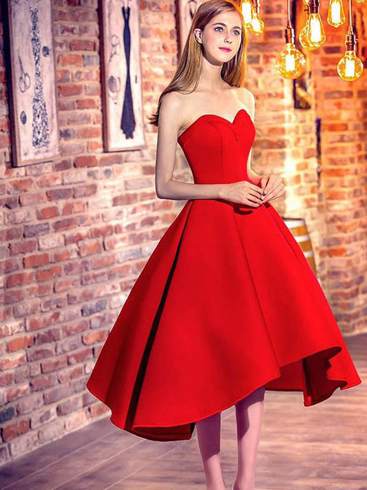 2024 Ball Homecoming Dresses Lace Alyson Gown Sweetheart Sleeveless Up Tea-Length