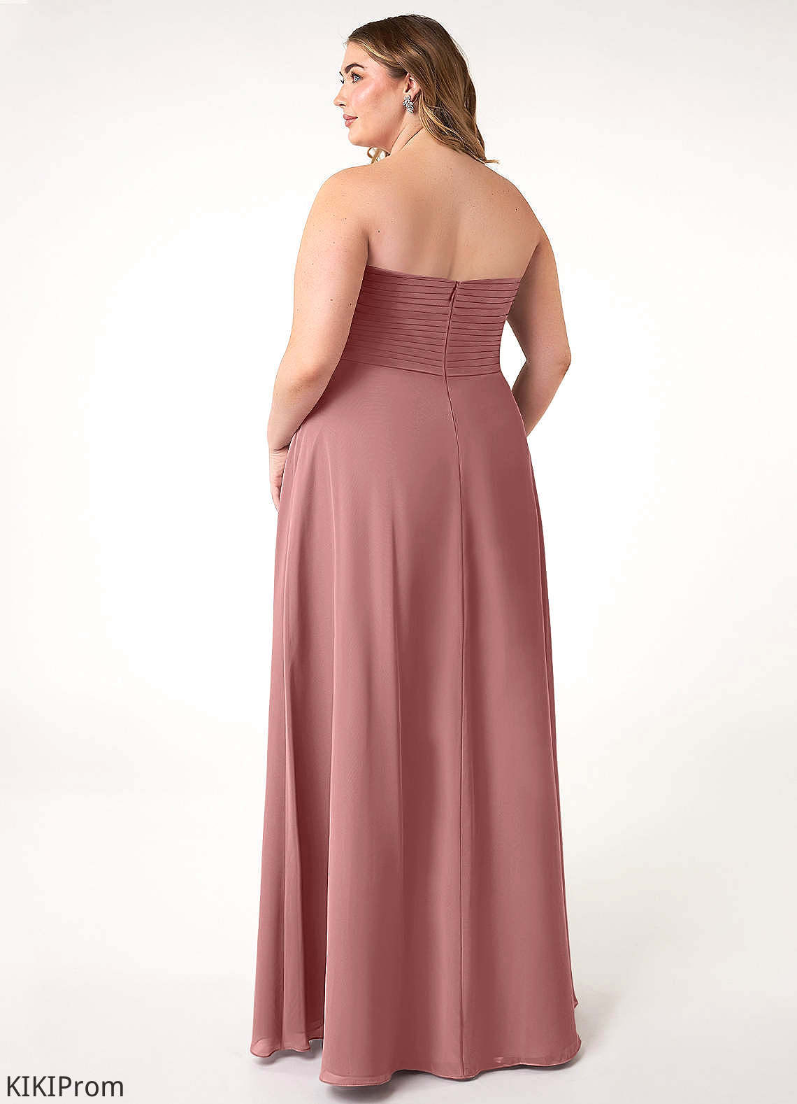 Meghan Natural Waist Sleeveless Spaghetti Staps A-Line/Princess Floor Length Bridesmaid Dresses