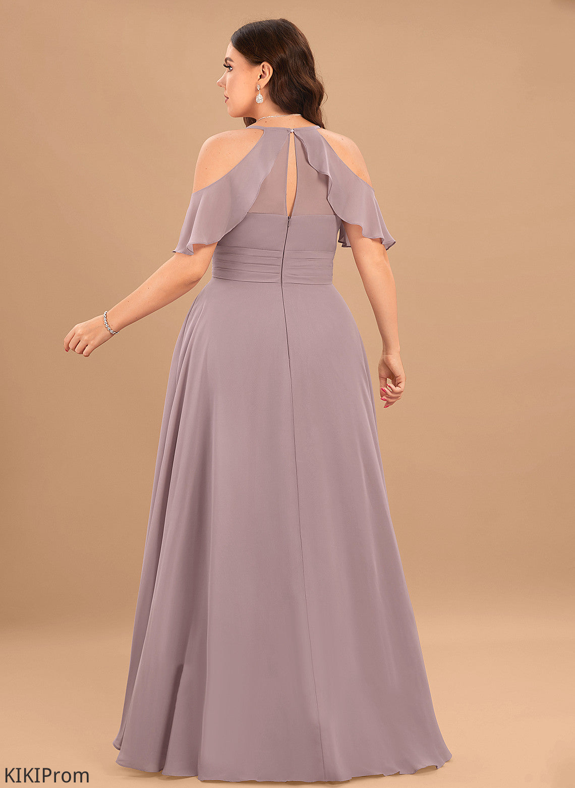 Pleated Fabric Embellishment Floor-Length Silhouette Length A-Line Straps&Sleeves Dalia Natural Waist Sleeveless Floor Length Bridesmaid Dresses