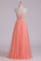2024 New Arrival Strapless A Line Prom Dresses Tulle With Applique