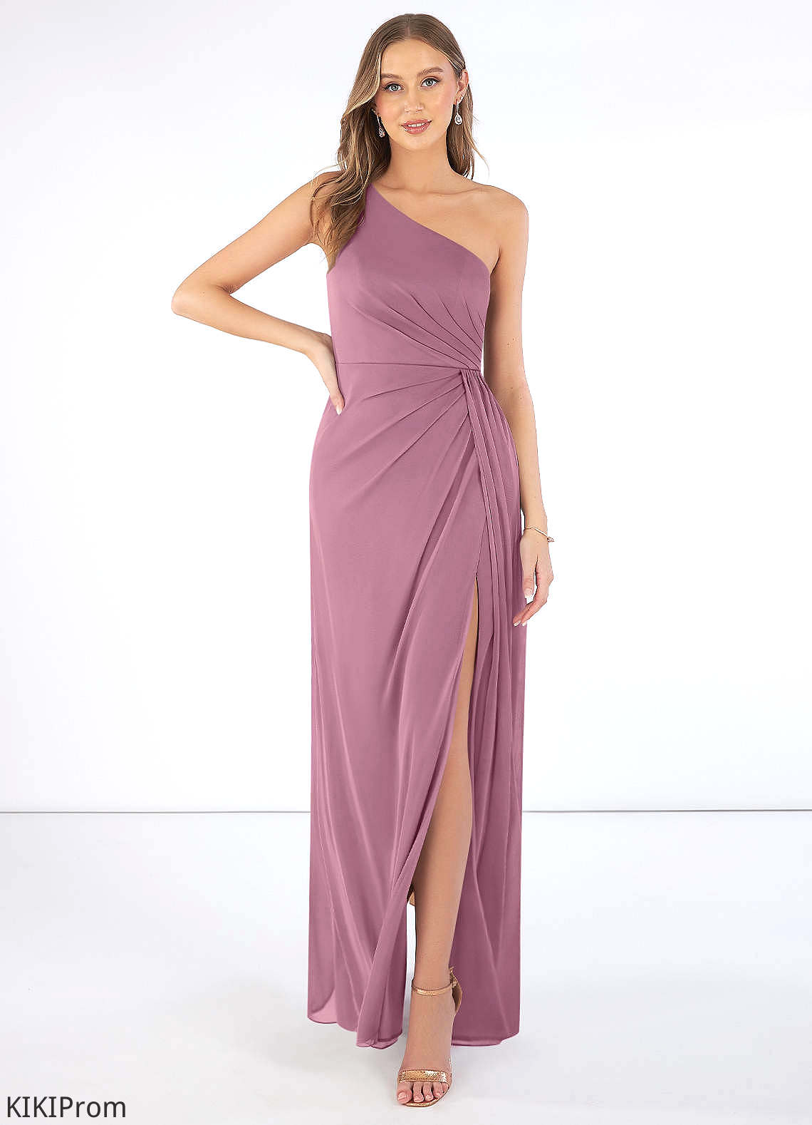 Karla A-Line/Princess V-Neck Sleeveless Floor Length Natural Waist Bridesmaid Dresses