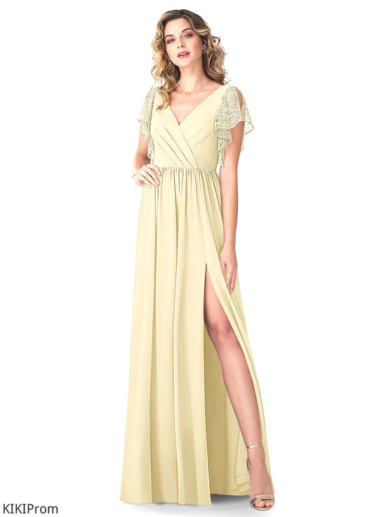 Silvia Trumpet/Mermaid Natural Waist Satin Sleeveless Floor Length Spaghetti Staps Bridesmaid Dresses