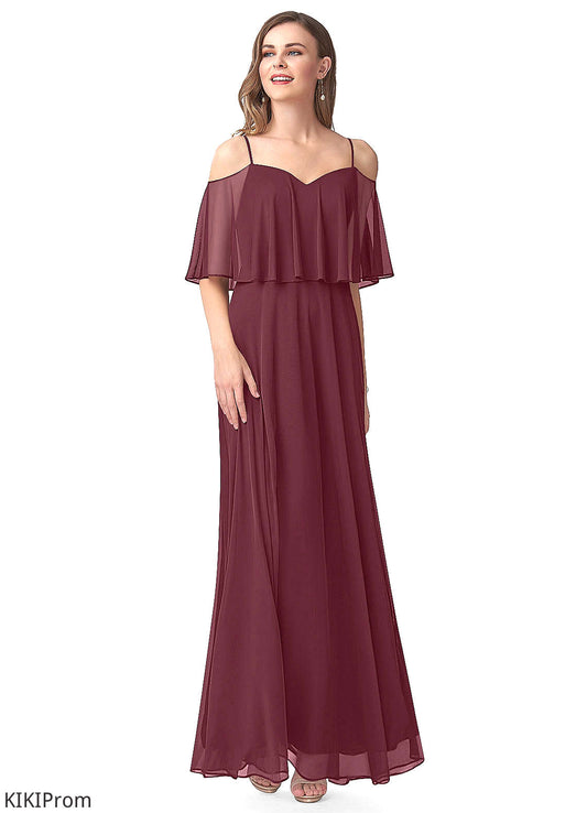 Heidy A-Line/Princess Floor Length Scoop Sleeveless Natural Waist Bridesmaid Dresses