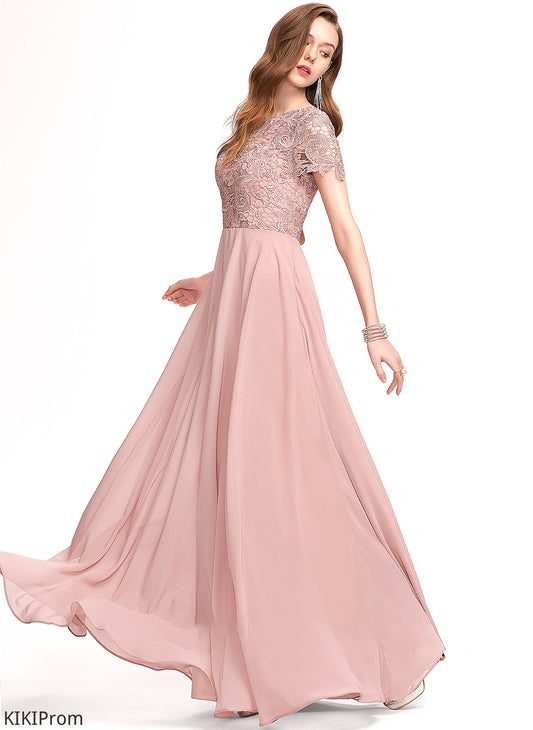 ScoopNeck Length Fabric Floor-Length A-Line Embellishment Silhouette Neckline Sequins Makenzie A-Line/Princess Floor Length Bridesmaid Dresses