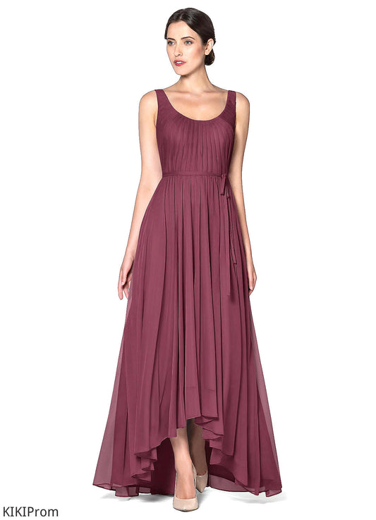 Virginia Scoop Sleeveless Floor Length A-Line/Princess Natural Waist Bridesmaid Dresses