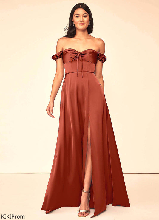 Monique Sleeveless Scoop Natural Waist A-Line/Princess Floor Length Bridesmaid Dresses