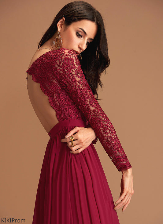 Straps&Sleeves Fabric Length V-neck Neckline Silhouette Floor-Length A-Line Ana Bridesmaid Dresses