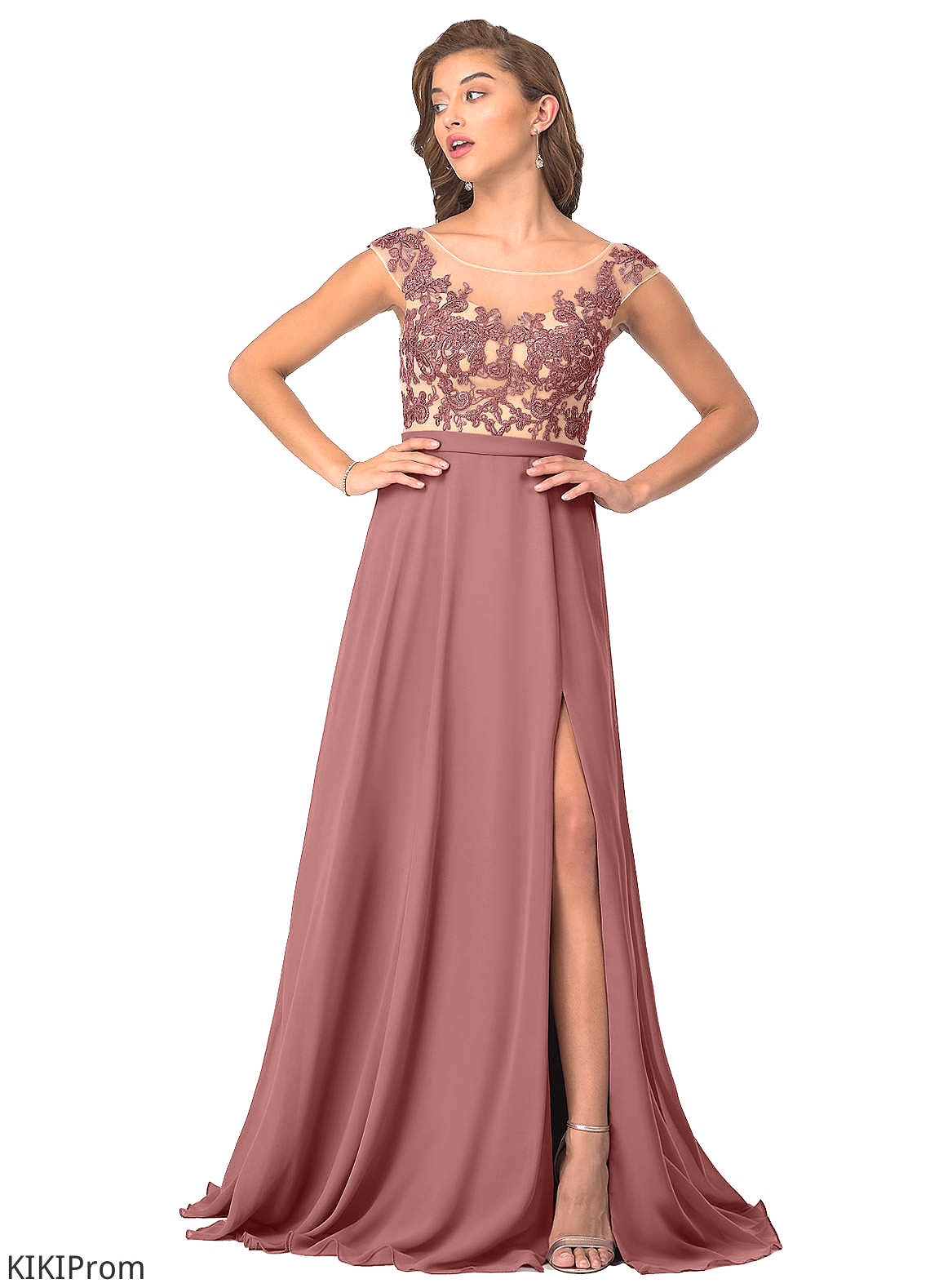 Aryana Sleeveless A-Line/Princess Knee Length Natural Waist Straps Bridesmaid Dresses