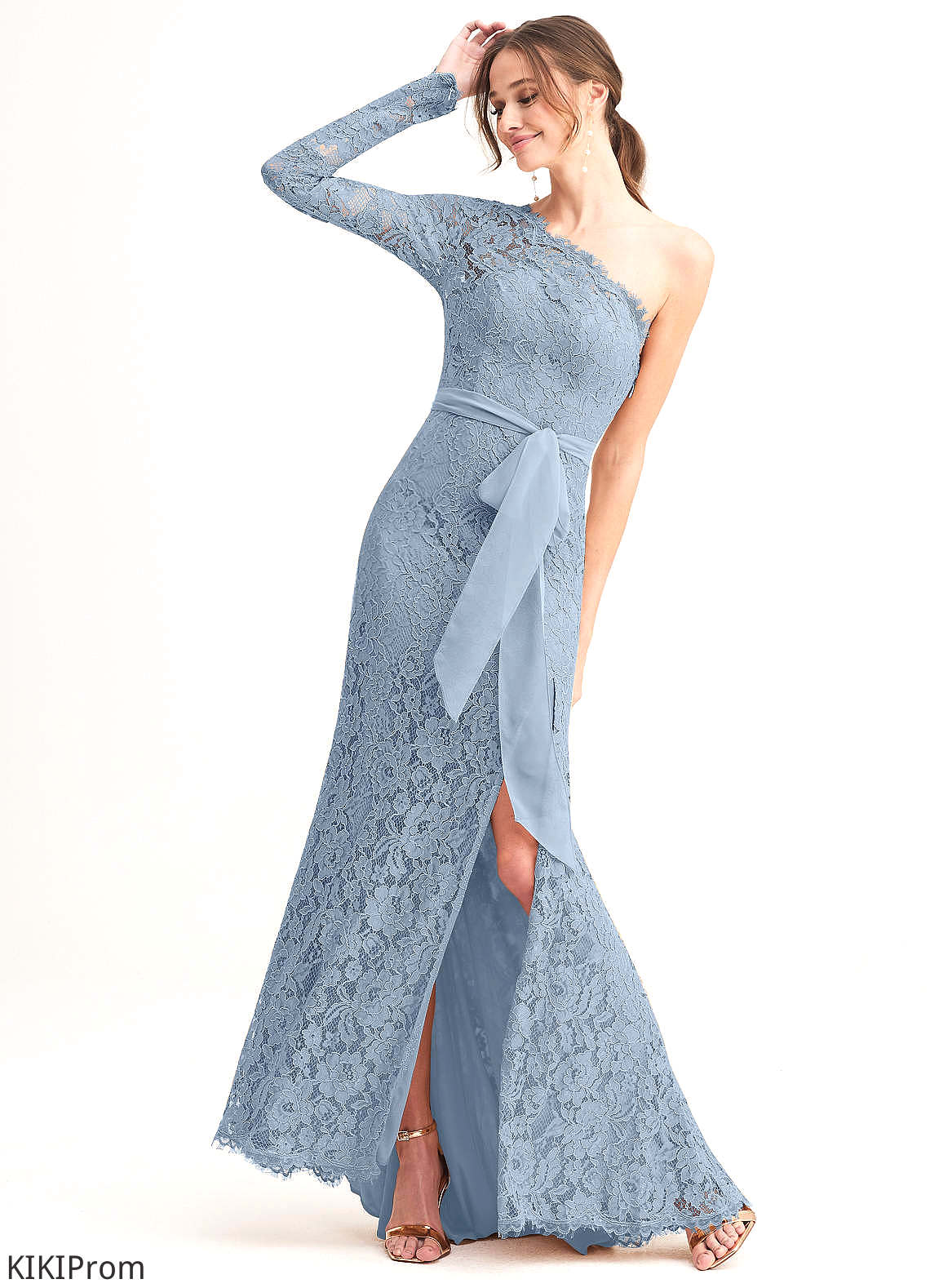 Sadie A-Line/Princess Natural Waist Sleeveless Straps Floor Length Bridesmaid Dresses