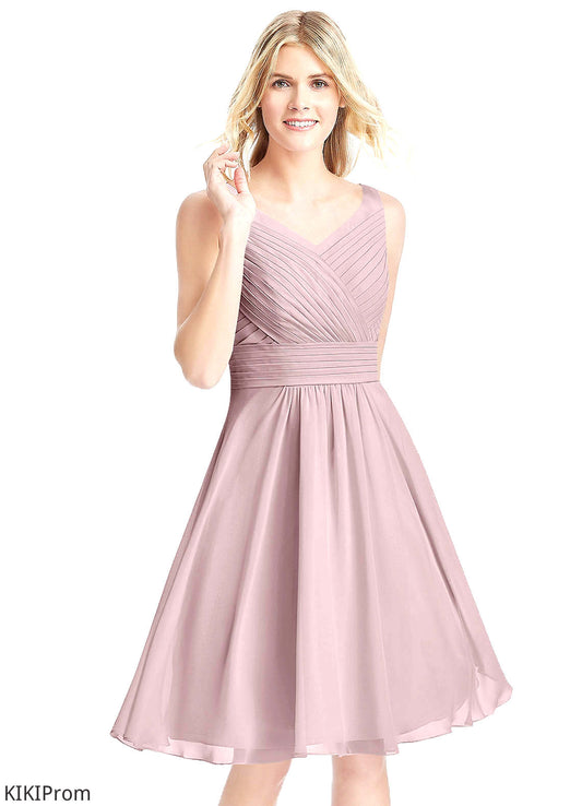 Kiera Floor Length Natural Waist Sleeveless A-Line/Princess Spaghetti Staps Bridesmaid Dresses