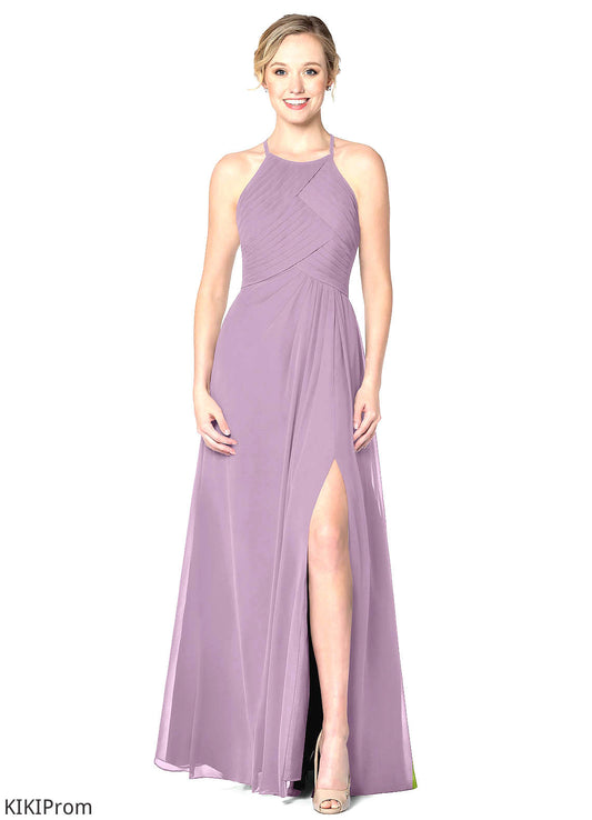 Aubree Natural Waist Floor Length Sleeveless A-Line/Princess Off The Shoulder Bridesmaid Dresses