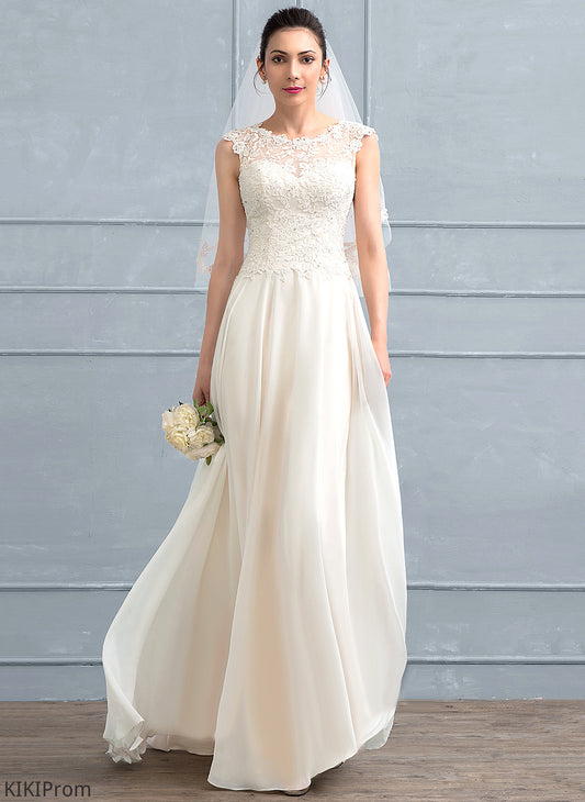 Lace Araceli Sequins With Dress Floor-Length Wedding Dresses Wedding A-Line Beading Scoop Chiffon
