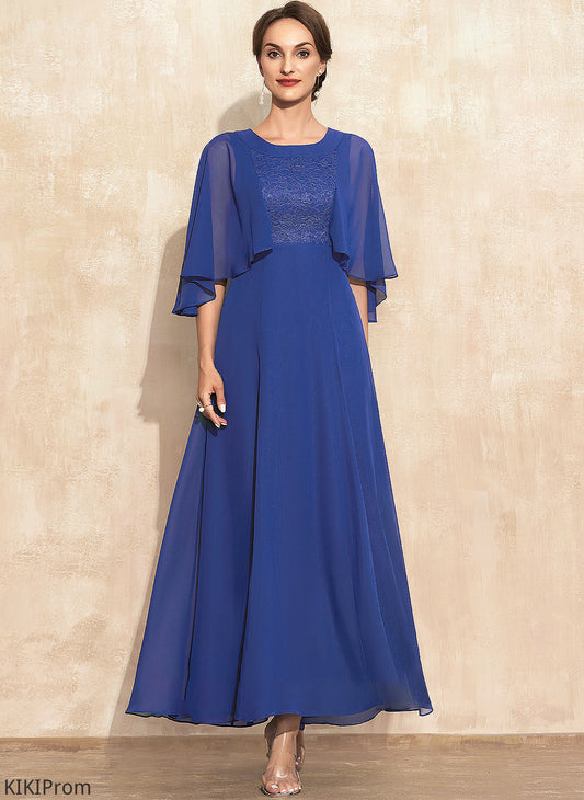Chiffon of Neck Laney A-Line Lace Mother the Dress Mother of the Bride Dresses Scoop Bride Ankle-Length