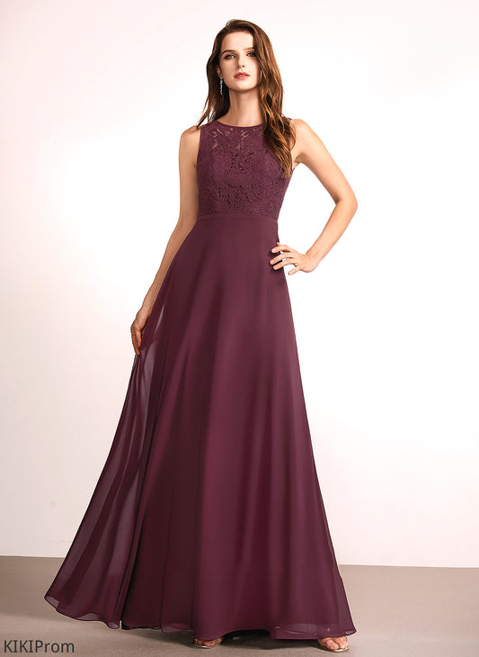 Lace Sleeve Silhouette A-Line RegularStraps Floor-Length Straps Length Fabric Monique V-Neck Trumpet/Mermaid Bridesmaid Dresses