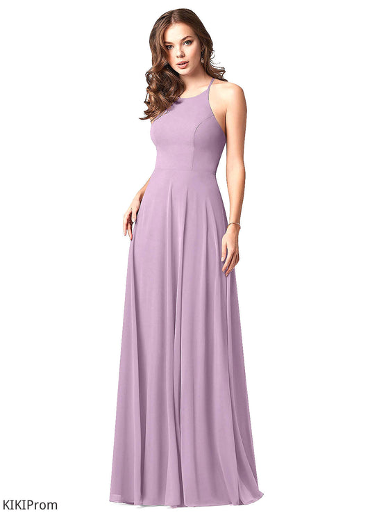Aryana Scoop Natural Waist Sleeveless Floor Length A-Line/Princess Bridesmaid Dresses