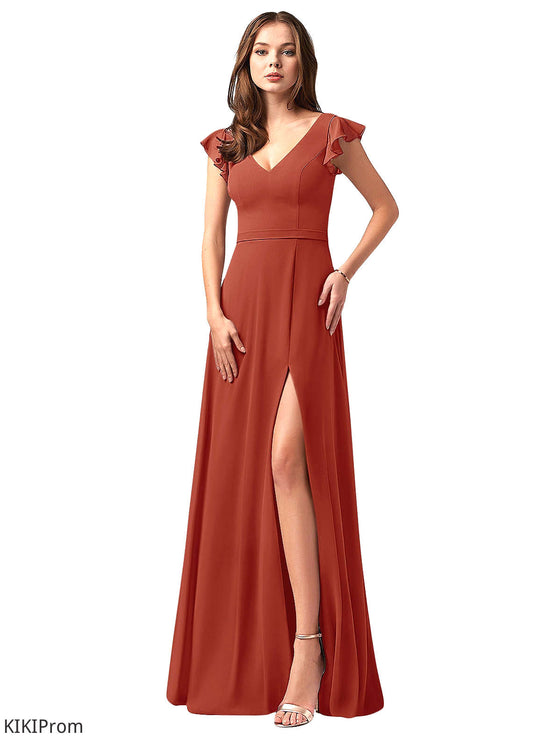 Ana Floor Length Sleeveless A-Line/Princess Straps Natural Waist Bridesmaid Dresses