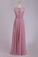 2022 New Arrival Scoop Chiffon Floor Length A Line Prom Dresses