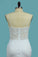 2024 Spandex Mermaid Spaghetti Straps Wedding Dresses With Applique Court Train