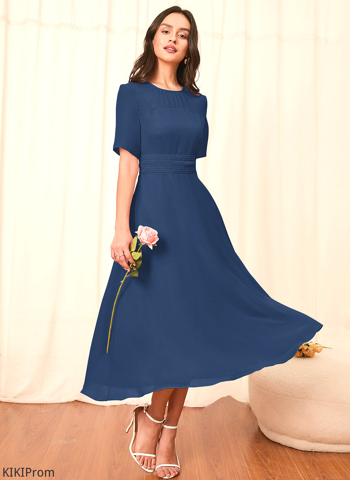 Sleeve Sleeves Fabric Silhouette Straps Length A-Line Knee-Length Camilla Scoop A-Line/Princess Sleeveless Bridesmaid Dresses