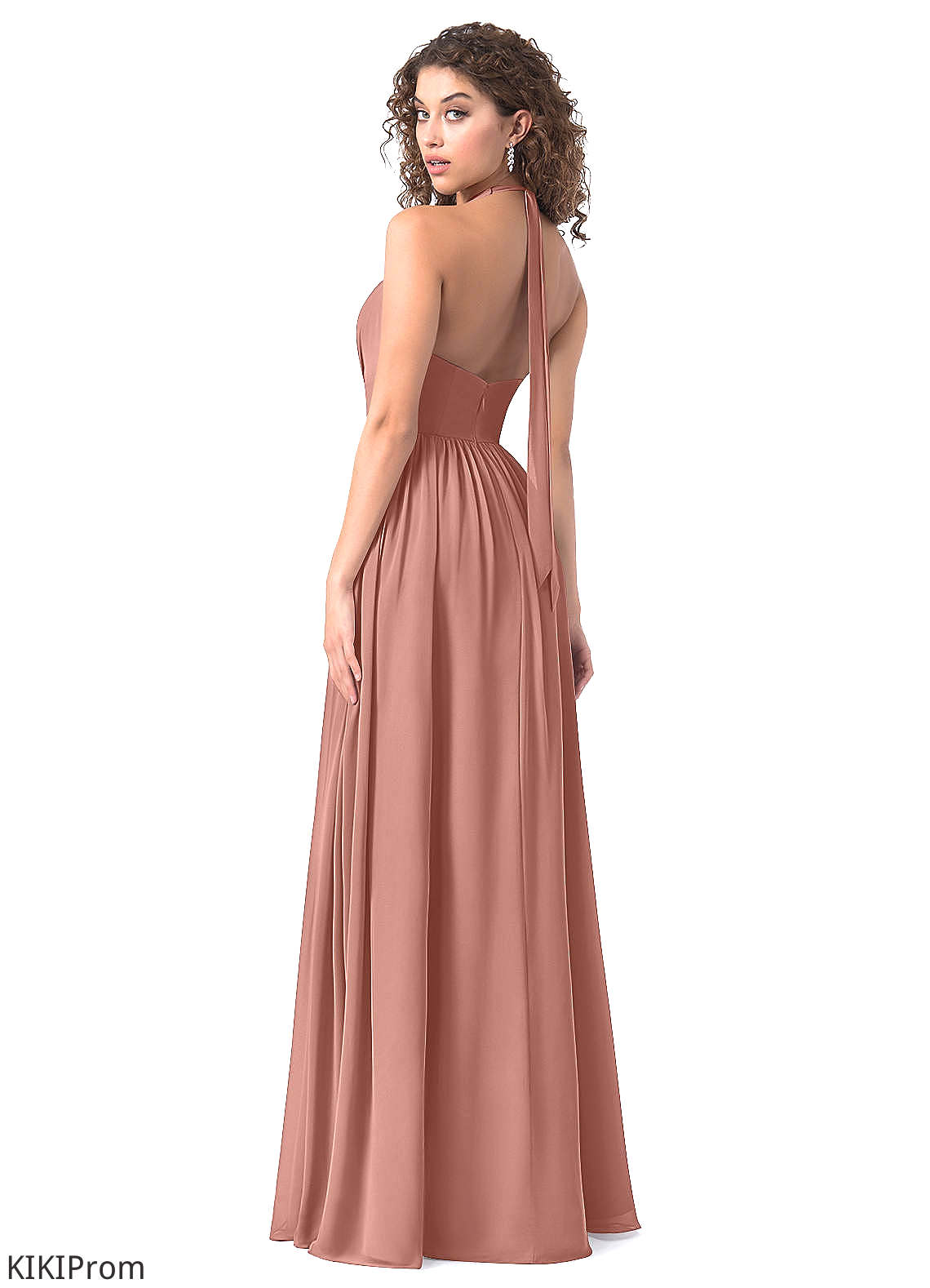 Gianna Sleeveless Natural Waist Floor Length A-Line/Princess Bridesmaid Dresses