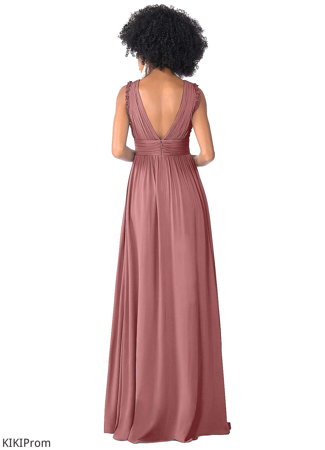 Rachael Sleeveless A-Line/Princess Natural Waist Floor Length Spaghetti Staps Bridesmaid Dresses