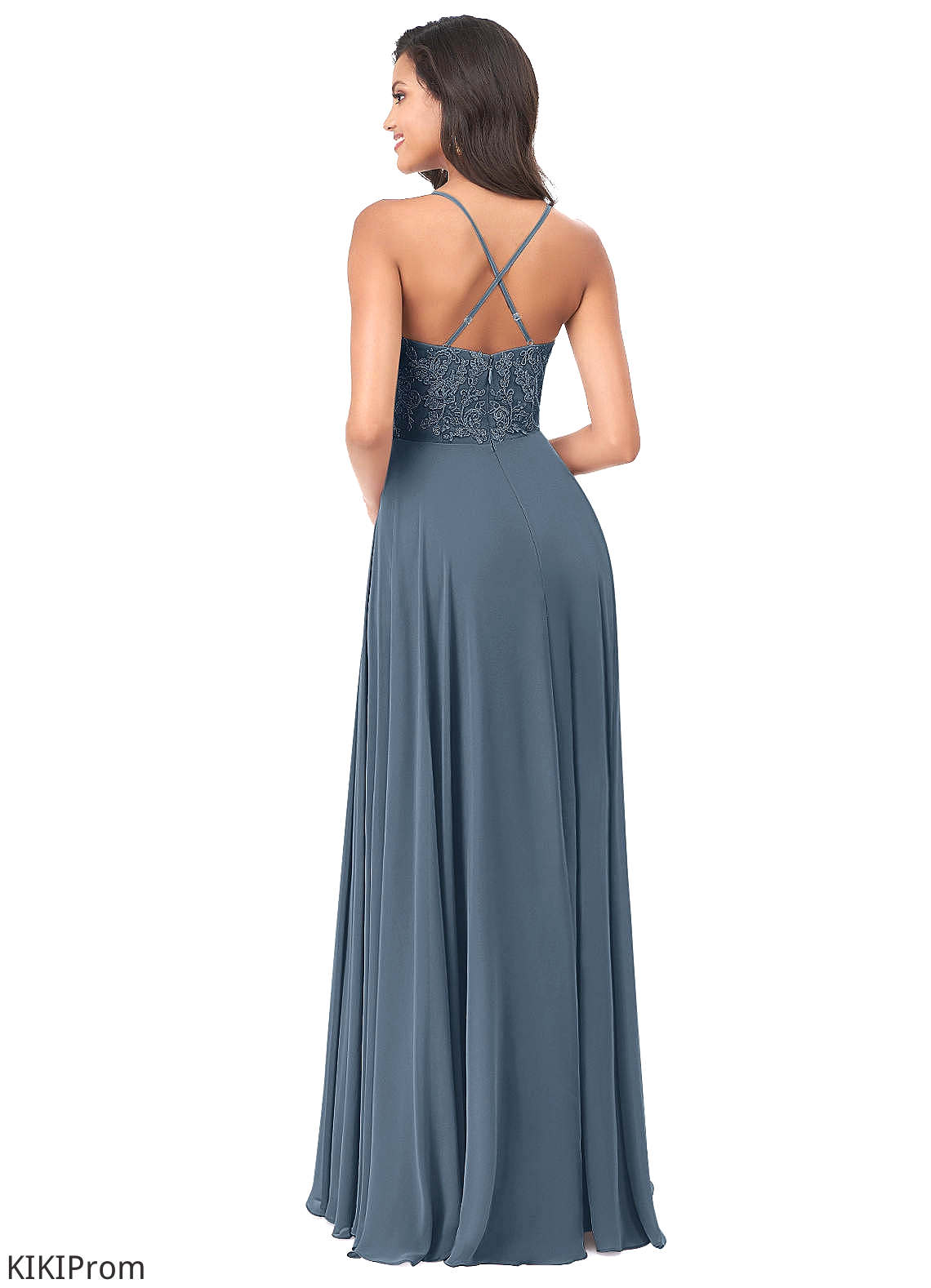 Maryjane A-Line/Princess Natural Waist Sleeveless Spaghetti Staps Floor Length Bridesmaid Dresses