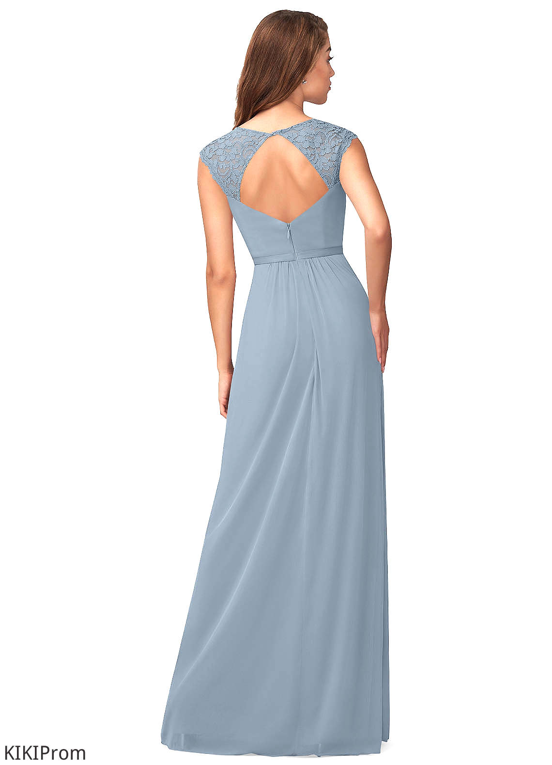Marely Natural Waist Floor Length Sleeveless V-Neck A-Line/Princess Bridesmaid Dresses