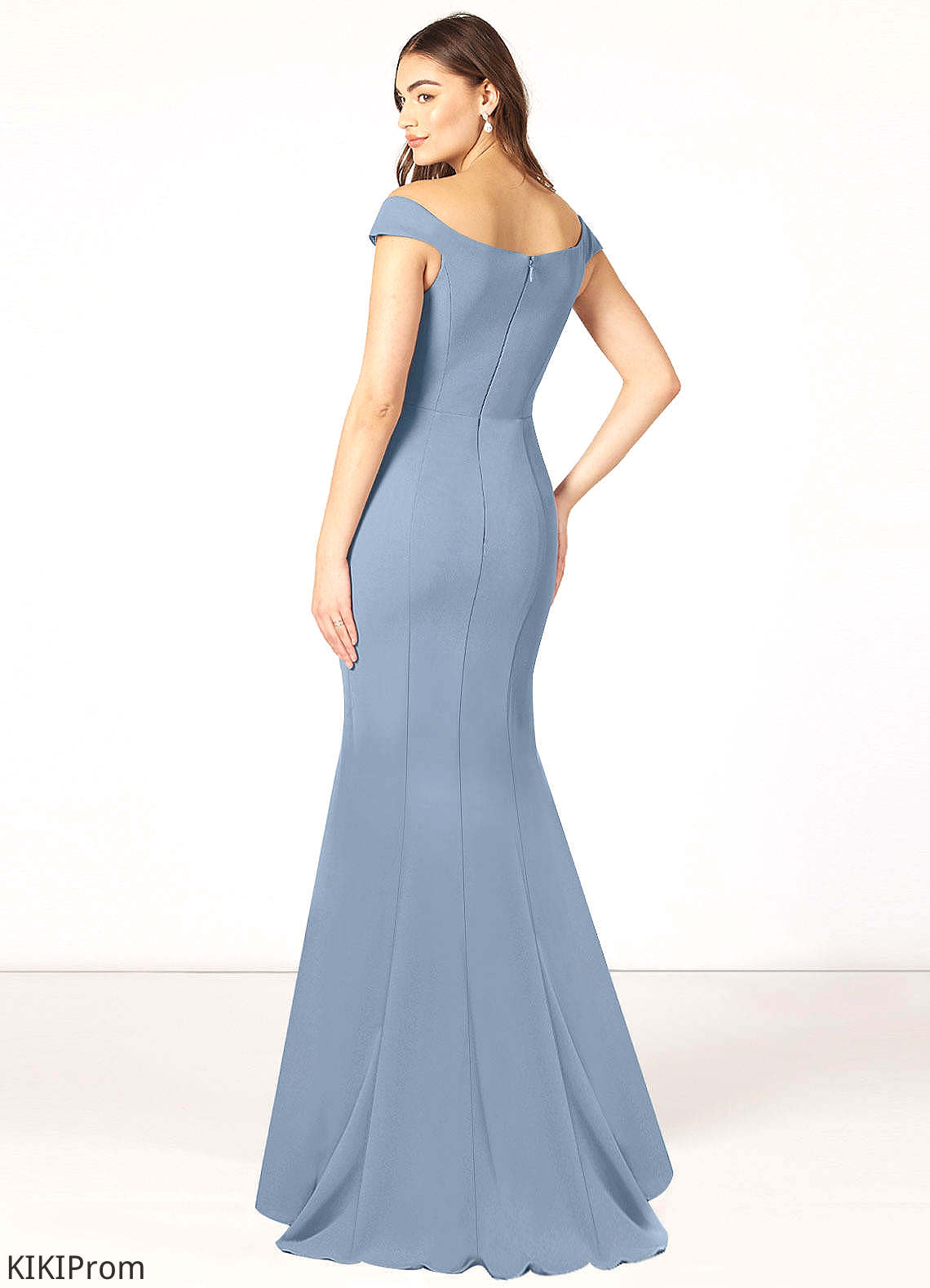 Macy Floor Length Sleeveless V-Neck Natural Waist A-Line/Princess Bridesmaid Dresses