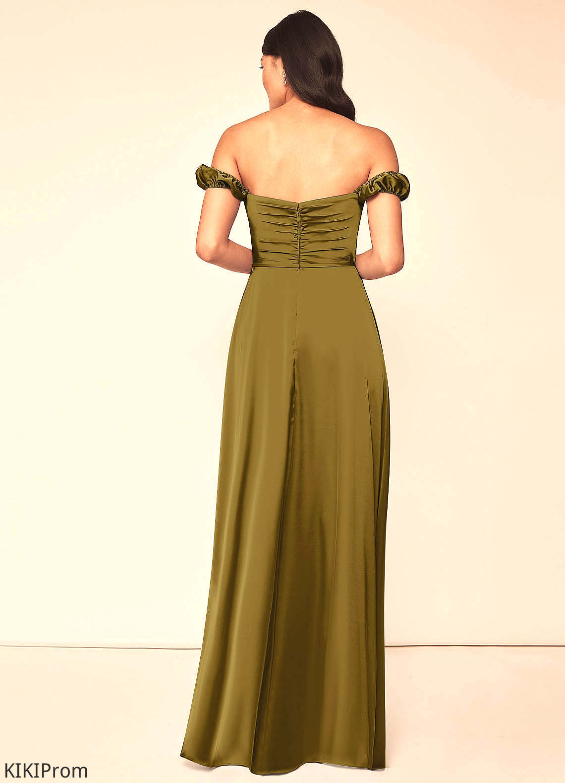 Addison A-Line/Princess Floor Length Halter Natural Waist Sleeveless Bridesmaid Dresses
