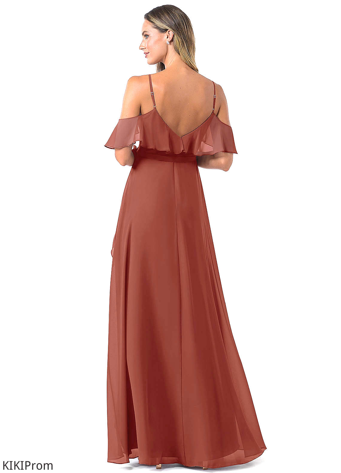 Kelsie Sleeveless Natural Waist Spaghetti Staps A-Line/Princess Bridesmaid Dresses