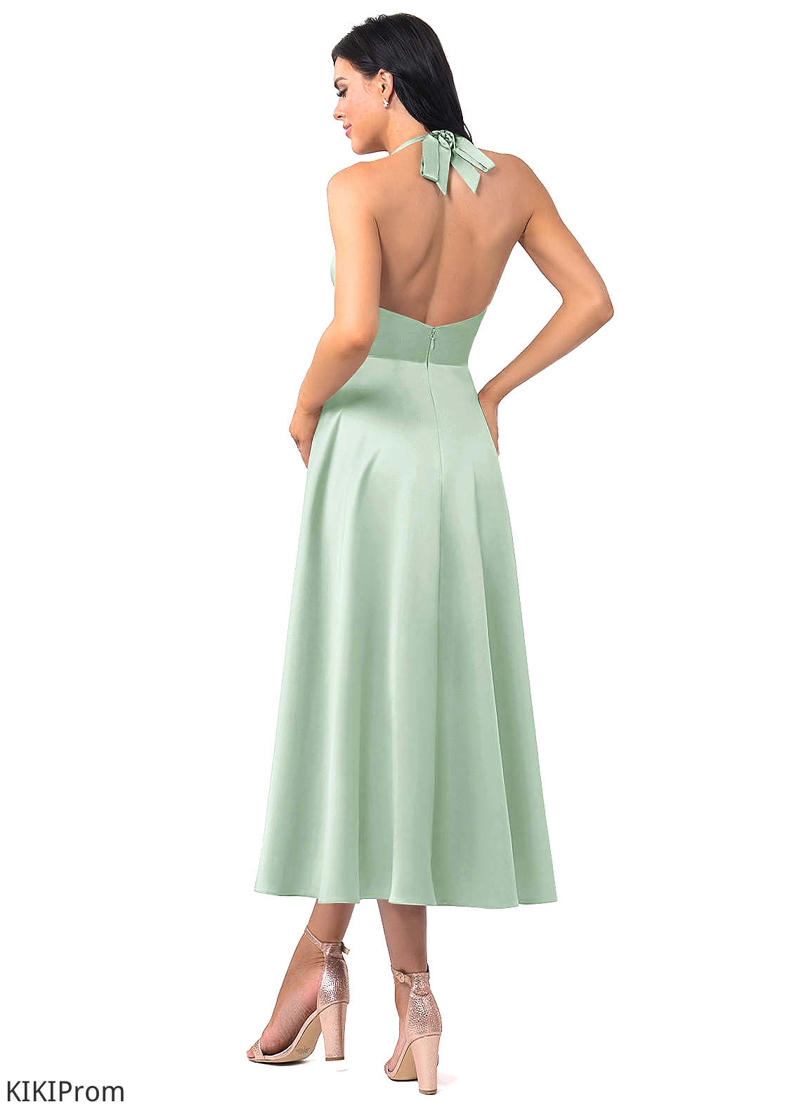 Lauretta A-Line/Princess Natural Waist Sleeveless Floor Length Scoop Bridesmaid Dresses