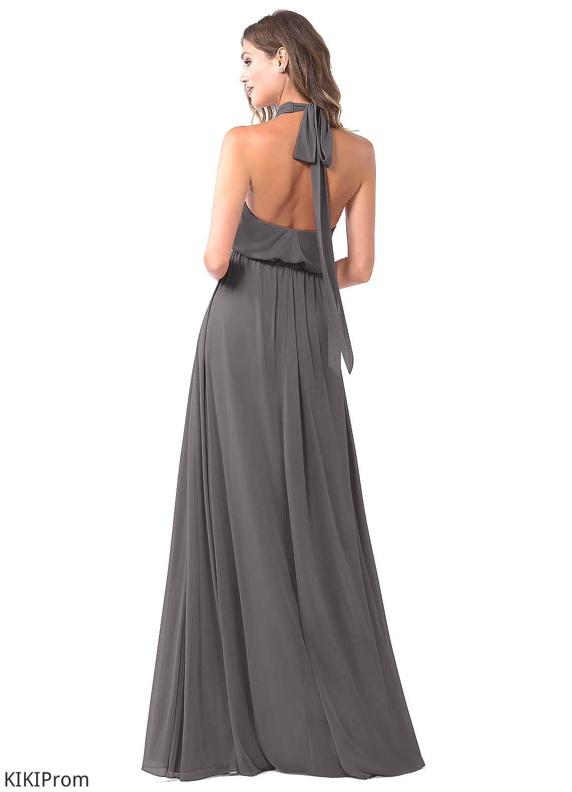 Jaslene Floor Length Natural Waist Sheath/Column Sleeveless Scoop Bridesmaid Dresses