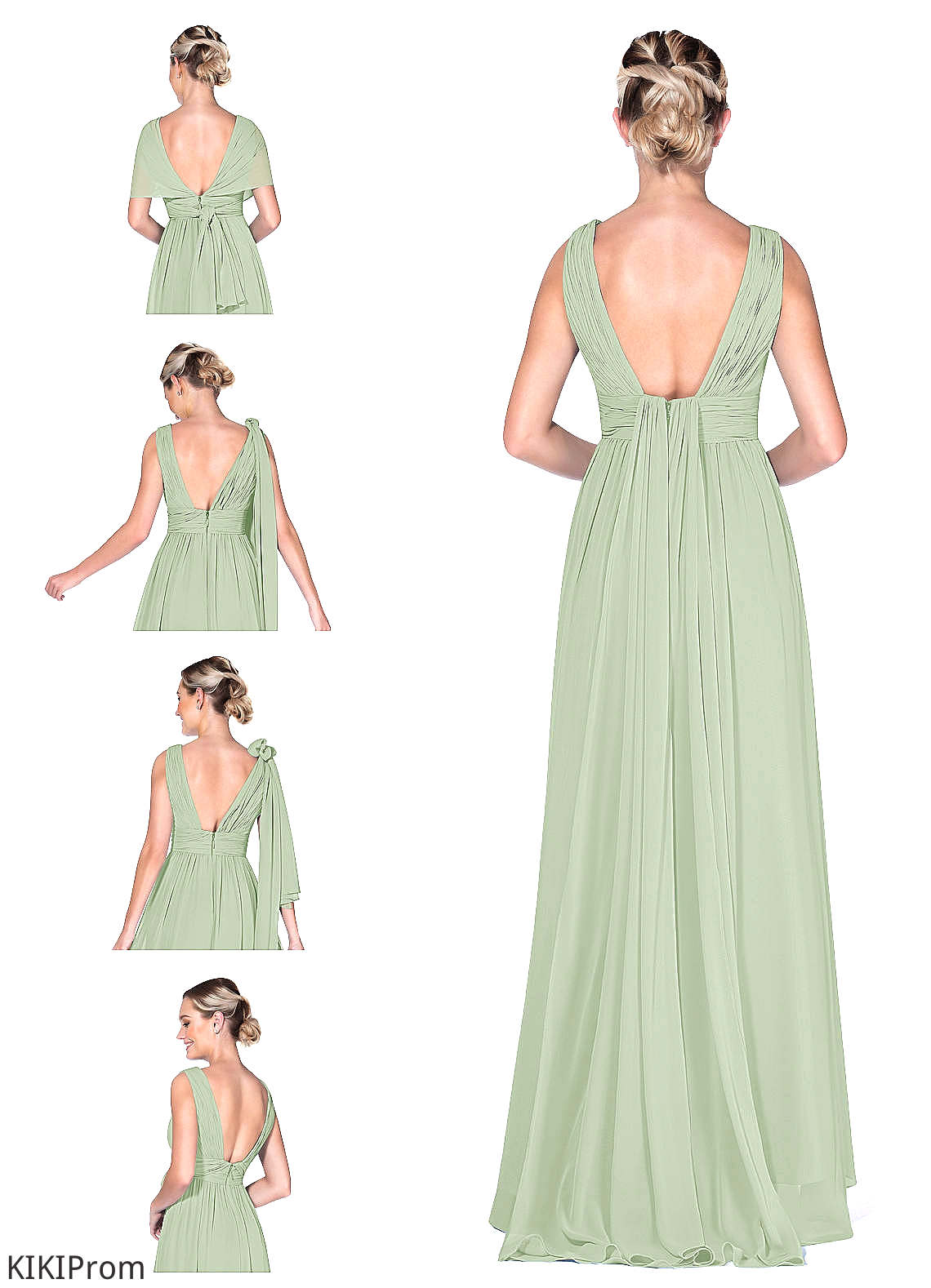 Paisley Natural Waist Sleeveless A-Line/Princess Floor Length Straps Bridesmaid Dresses