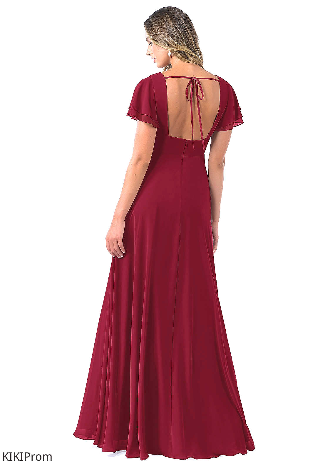 Dahlia Sleeveless Natural Waist Floor Length Off The Shoulder A-Line/Princess Bridesmaid Dresses