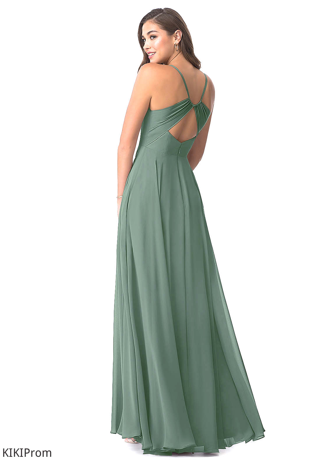 Karsyn Floor Length Sleeveless V-Neck Natural Waist A-Line/Princess Bridesmaid Dresses