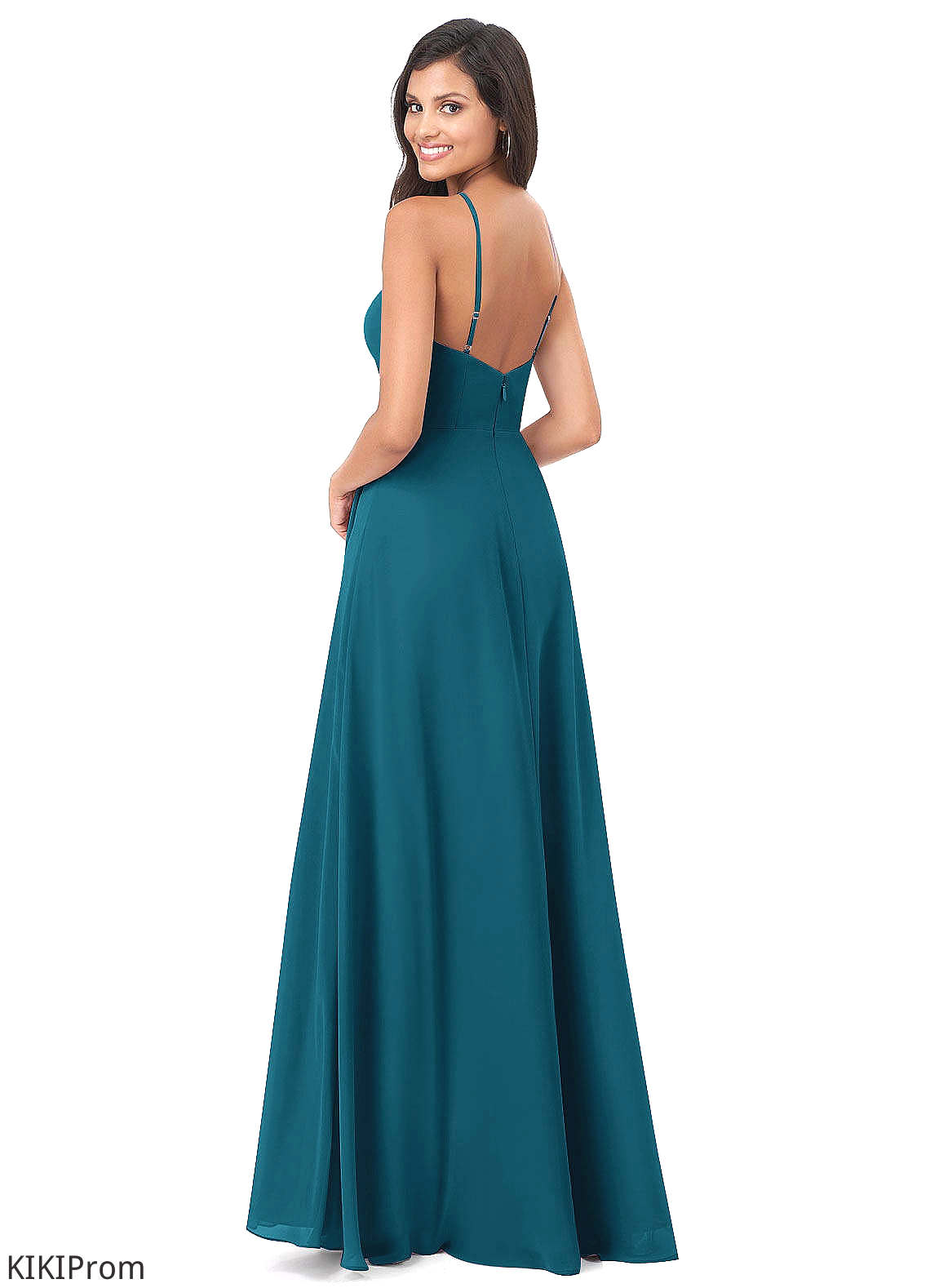 Leanna Natural Waist Floor Length One Shoulder A-Line/Princess Sleeveless Bridesmaid Dresses