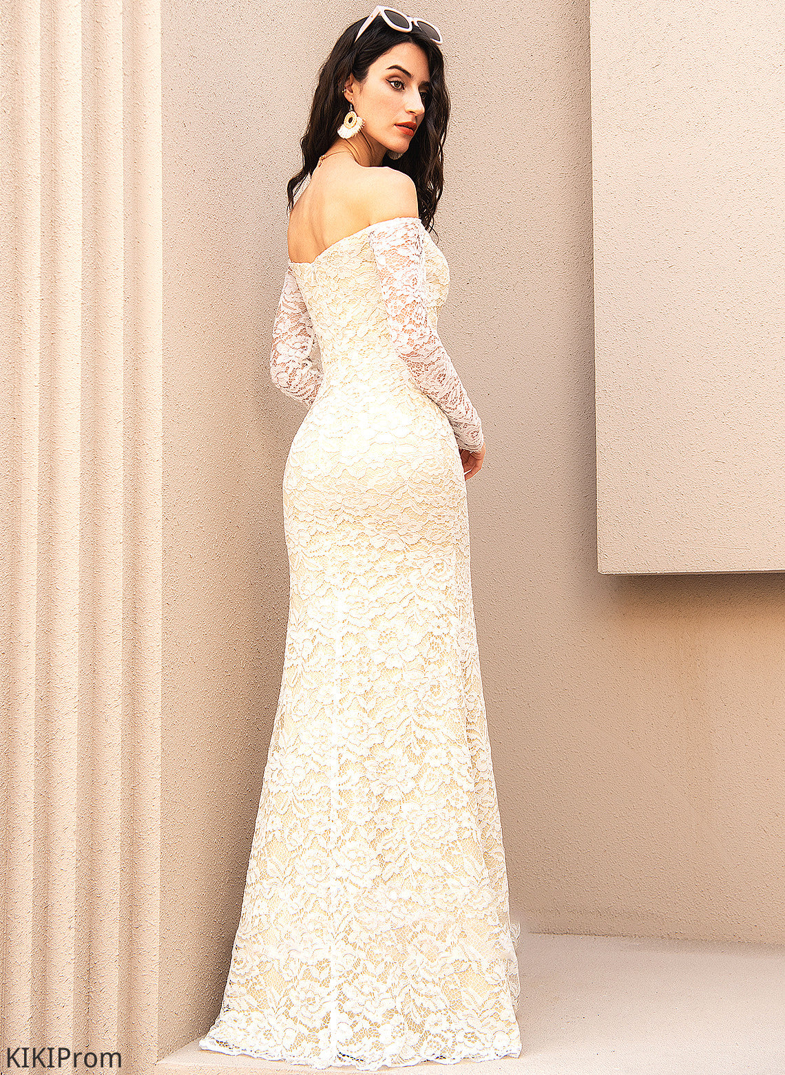 Floor-Length Off-the-Shoulder Renata Dress Wedding Wedding Dresses Trumpet/Mermaid