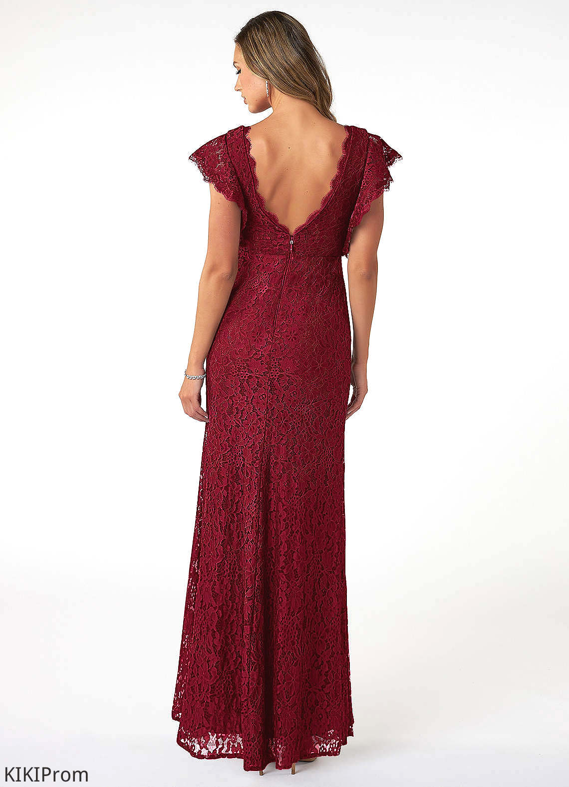 Tanya Natural Waist V-Neck Floor Length Sleeveless A-Line/Princess Bridesmaid Dresses