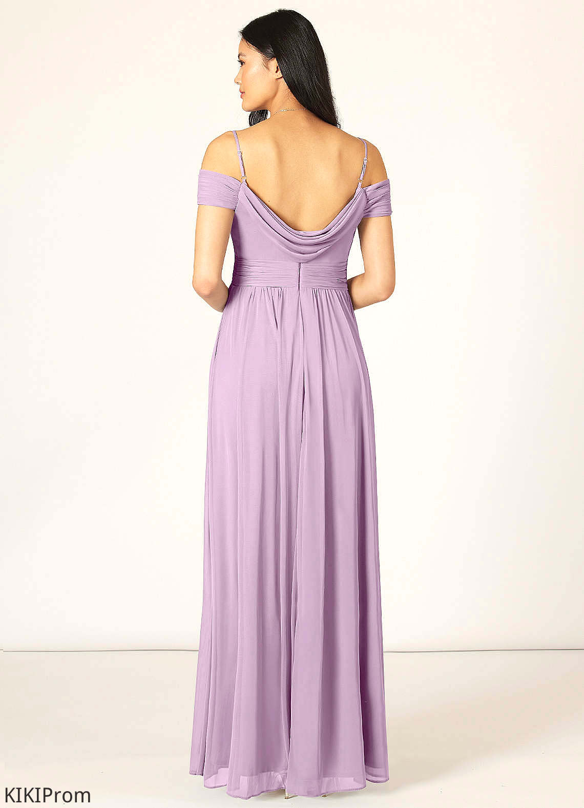 Carina Natural Waist A-Line/Princess Floor Length Scoop Sleeveless Bridesmaid Dresses