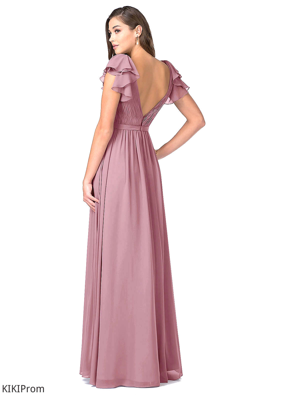 Dylan Scoop Sleeveless High Low A-Line/Princess Natural Waist Bridesmaid Dresses