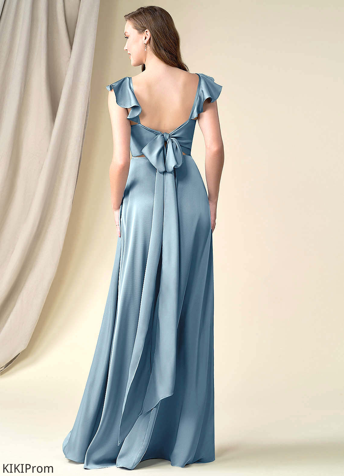 Jaylene Natural Waist Floor Length Sleeveless A-Line/Princess V-Neck Bridesmaid Dresses