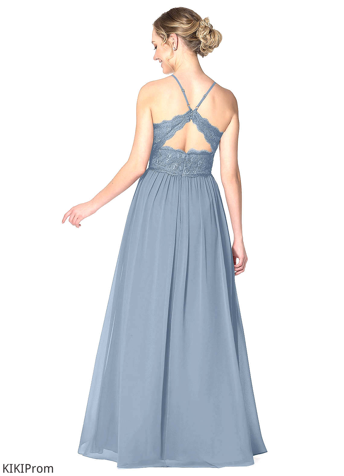 Emery Floor Length Scoop A-Line/Princess Natural Waist Sleeveless Bridesmaid Dresses