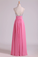 2022 Prom Dresses A Line V Neck Chiffon With Beading/Sequins Sleeveless Floor Length