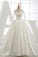 2022 Long Sleeves Wedding Dresses V Neck With Applique Organza Cathedral Train